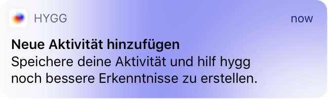 Hygg – Notification